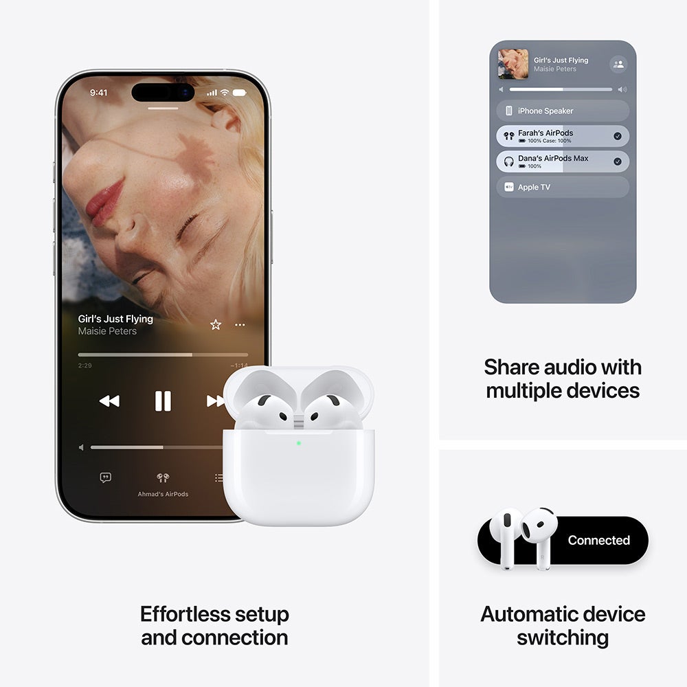 Apple AirPods 5 Active Noise Cancellation USB-C Charging Case - White (MKFW4ZE/A)