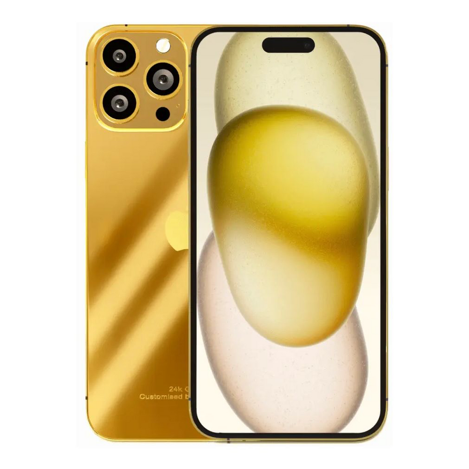 Aurora Concepts Custom iPhone 16 Pro Max 512GB - Full Gold - Mobile catalyst