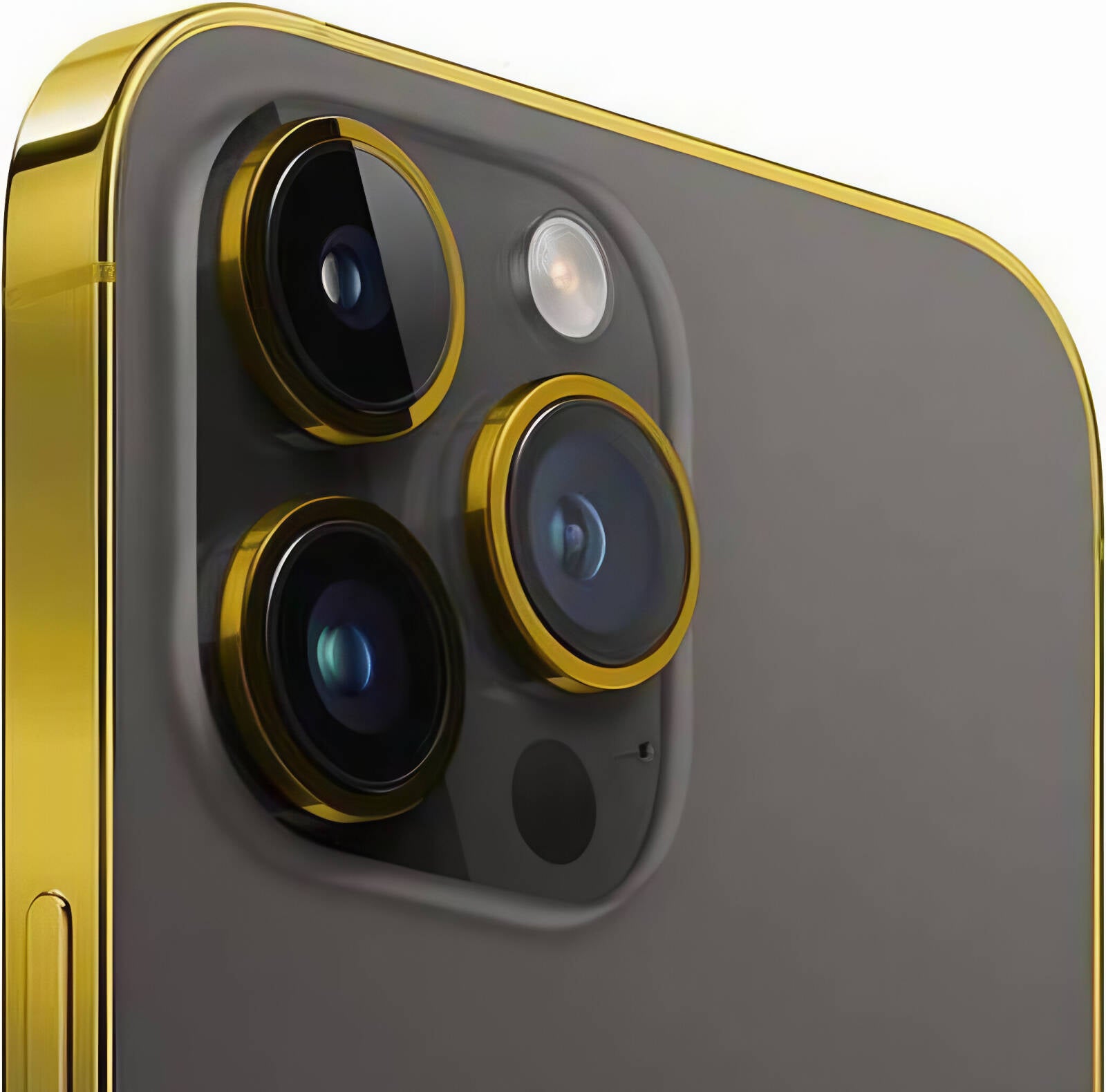 Caviar Luxury 24K Gold Plated Frame Customized iPhone 16 Pro Max 512GB Storage Apple iOS Nano + Esim Middle East Version Desert Titanium | 16ProMaxSideGold - Mobile catalyst
