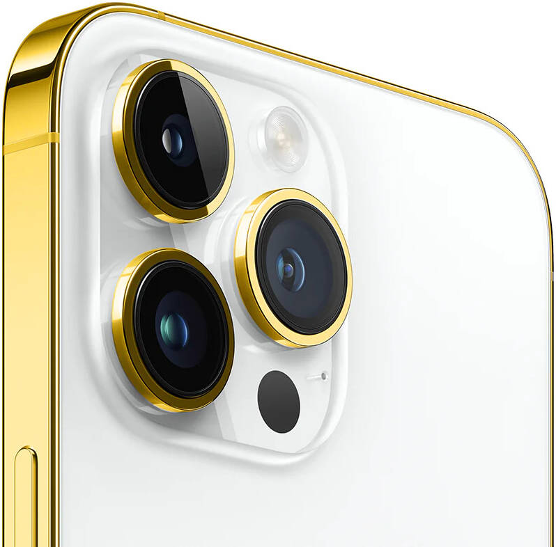 Caviar Luxury 24K Gold Plated Frame Customized iPhone 16 Pro Max 512GB Storage Apple iOS Nano + Esim Middle East Version Desert Titanium | 16ProMaxSideGold - Mobile catalyst