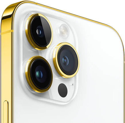 Caviar Luxury 24K Gold Plated Frame Customized iPhone 16 Pro Max 512GB Storage Apple iOS Nano + Esim Middle East Version Desert Titanium | 16ProMaxSideGold - Mobile catalyst