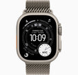 Apple Watch Ultra 3 GPS + Cellular, 49mm Natural Titanium Case with Light Blue Alpine Loop - Large