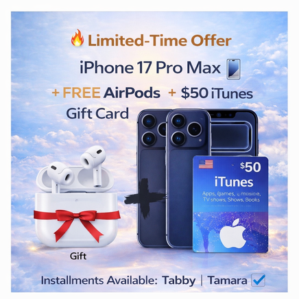 🇯🇵 iPhone 17 Pro Max – Free AirPods & $50 iTunes | Installments Available
