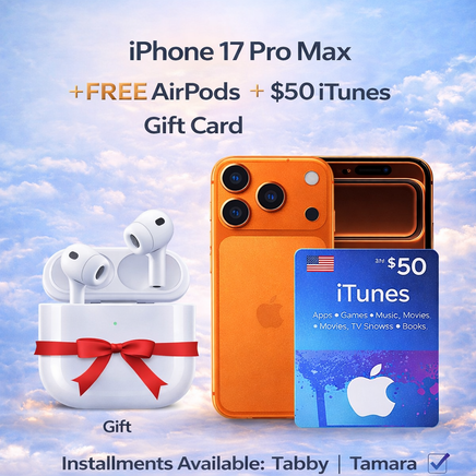 🇯🇵 iPhone 17 Pro Max – Free AirPods & $50 iTunes | Installments Available