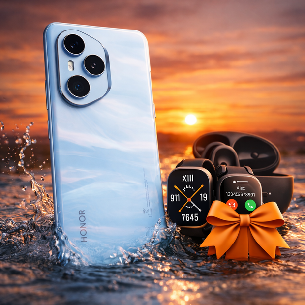 HONOR 400 Pro 5G 512GB – Midnight Black | Free Gifts (Smartwatch + Earbuds)
