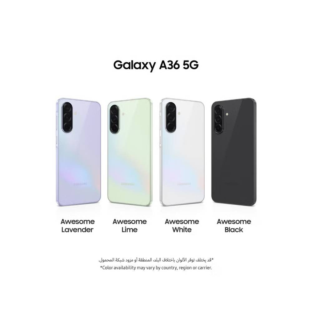 Samsung Galaxy A36 5G (8GB RAM, 128GB Storage) – Dual SIM – Super AMOLED –