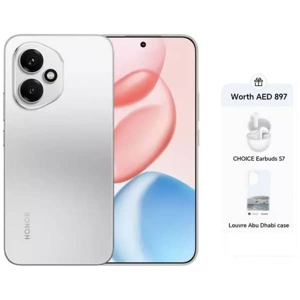 Honor 400 5G 512GB 12GB RAM Meteor Silver Smartphone – DNP-NX9 + S7 Buds + Case