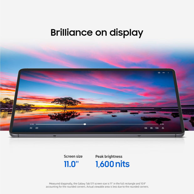 Samsung تابلت Galaxy Tab S11 - 128GB واي فاي، فضي