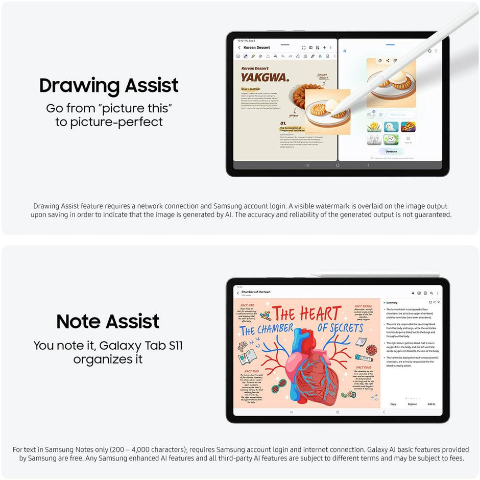 Samsung تابلت Galaxy Tab S11 - 128GB واي فاي، فضي