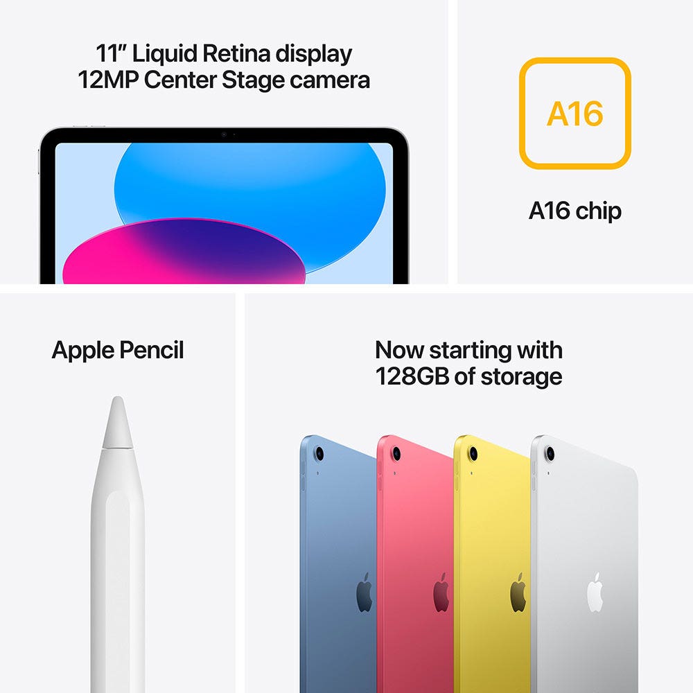 Apple iPad 11 Gen (2025) 11-inch A16 Chip Wi-Fi, Blue, 128 GB