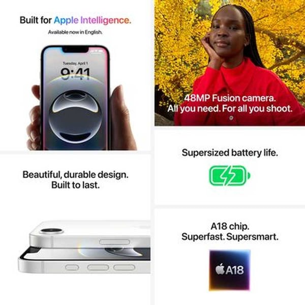 Apple iPhone 16e (256GB) – Black Middle East Version with FaceTime