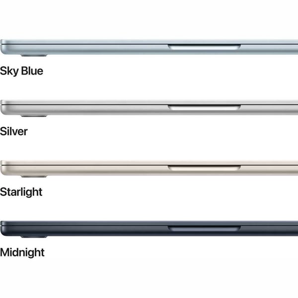 Apple MacBook Air M4 13-inch (2025) – 10-core CPU / 16GB RAM / 256GB SSD / 8-core GPU / macOS Sequoia / English Keyboard / Midnight / Middle East Version