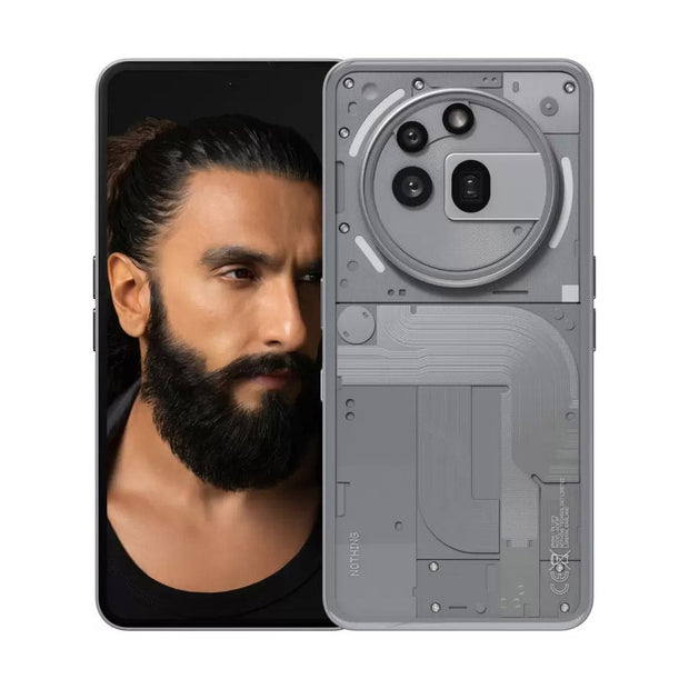 Nothing Phone 3A Pro 5G Smartphone, Grey, 256 GB
